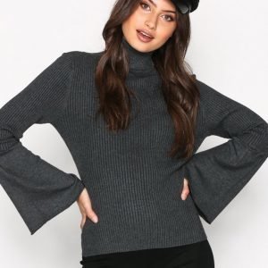 Only Onlalma L / S Bell Sleeve Pullover Kn Neulepusero Tummanharmaa