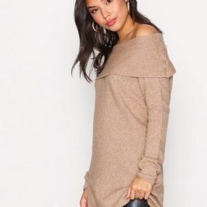 Only Onlcelia L / S Long Pullover Knt Neulepusero Ruskea