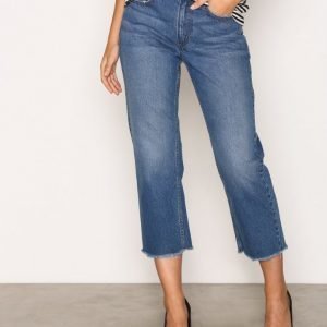 Only Onlchad Hw Straight Crop Dnm Jeans Loose Fit Farkut Sininen