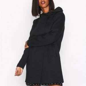 Only Onlfairy Mel Hooded Long Coat Cc Ot Pitkä Takki Musta