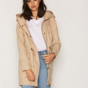 Only Onlfavourite Canvas Parka Coat Otw Parkatakki Ruskea