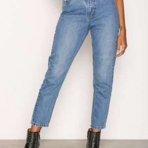 Only Onlkelly Mom Dnm Jeansbj10541 Loose Fit Farkut Sininen