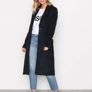 Only Onllouise Oversized Long Wool Coat Pitkä Takki Tummansininen