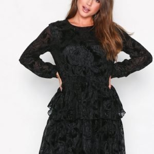 Only Onlluxo L / S Dress Wvn Kotelomekko Musta