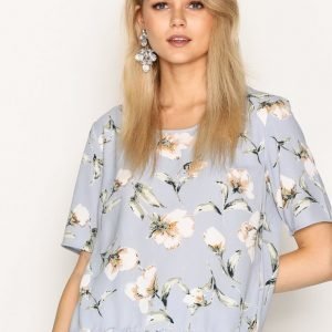 Only Onlpeach S / S Frill Top Wvn Arkipaita Sininen