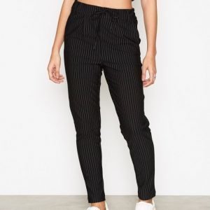 Only Onlpoptrash Classic Pinstripe Pant Housut Musta