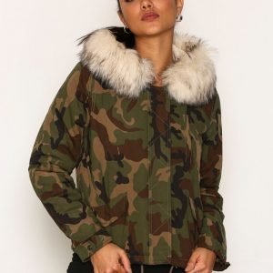 Only Onlskylar Aw Fur Parka Cc Otw Untuvatakki Camouflage