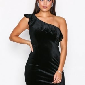 Only Onlvega Oneshoulder Bodycon Dress W Kotelomekko Musta