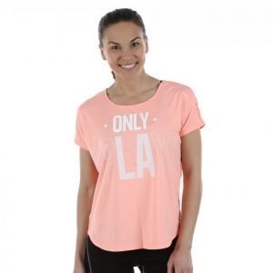 Only Play Celia Loose Ss Training Tee Treenipaita Oranssi