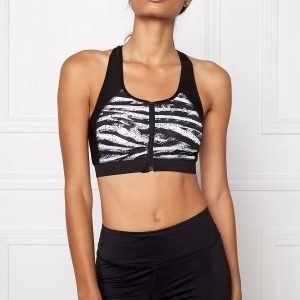 Only Play Zebra Sports Bra Black