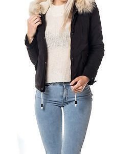 Only Skylar Fur Parka Black