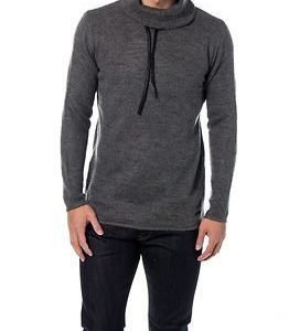 Only & Sons Bull Long Crew Neck Knit Dark Grey Melange