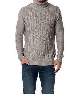 Only & Sons Dominic High Neck Knit Light Grey Melange