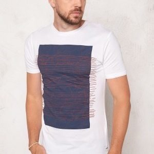 Only & Sons Net Fitted Tee White