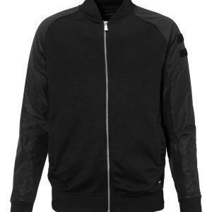 Only & Sons Olly nylon sleeve zip Black