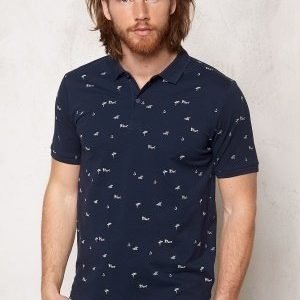 Only & Sons Sverre AOP Polo Mood Indigo