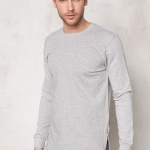 Only & Sons Zain Long Crew Neck Light Grey Melange