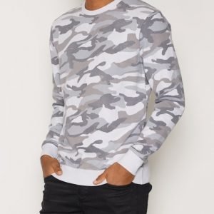 Only & Sons onsCAMO Drop Washed Crew Neck Exp Pusero Harmaa