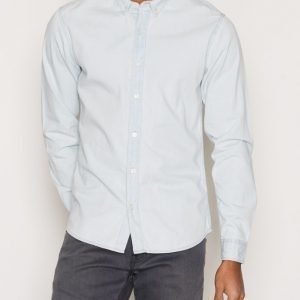 Only & Sons onsCARLO Button Down Ls Shirt Noos Kauluspaita Vaaleansininen