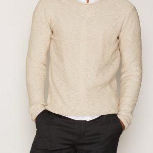 Only & Sons onsJAY Slub Crew Neck Exp Pusero Vaaleanharmaa