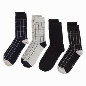 Only & Sons onsNIELS Check Sock Pack Noos Sukat Musta