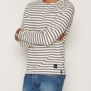 Only & Sons onsPALLY Ls Fitted Crew Neck Noos Pusero Valkoinen