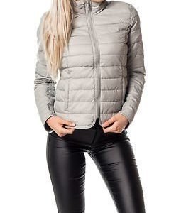 Only Tahoe Quilted Contrast Jacket Silver