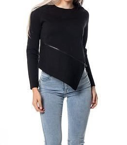 Only Whipper Asymmetrical Sweat Black