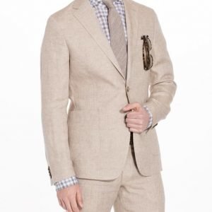 Oscar Jacobson Einar Linen Blazer Bleiseri Beige