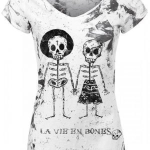 Outer Vision Skeleton Lovers Naisten T-paita