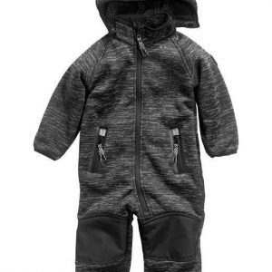 PLAYTECH by Name it Soft shell-haalarit Beta mini unisex Musta Melerattu