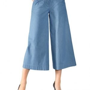 Paola Culottes Housut Blue Bleached