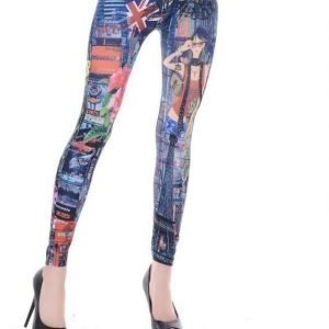 Pattern jeans print leggins