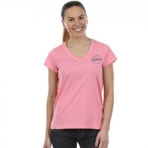 Peak Performance Shell V-Neck T-paita Roosa