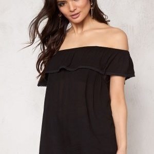 Pieces Beth Off Shoulder Top Black