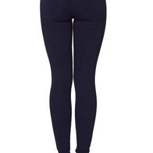 Pieces Farkkuleggingsit Just Jute Highwaist Tummansininen