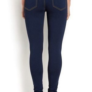 Pieces Farkkuleggingsit Just jute highwaist Klara Tummansininen