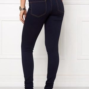 Pieces Just Jute HW Leggings Dark Blue Denim