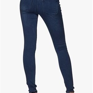 Pieces Just Jute Highwaist Leggi Dark Blue Denim