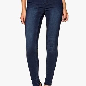 Pieces Just Jute Washed Legging Dark Blue Denim