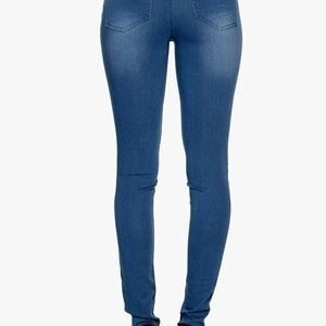 Pieces Just Jute Washed Legging Medium Blue Denim
