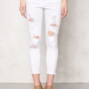 Pieces Just Tilda R.M.W cropped Bright White