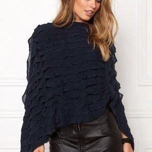 Pieces Kia Betty Poncho Navy Blazer