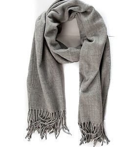 Pieces New Eira Wool Scarf Light Grey Melange