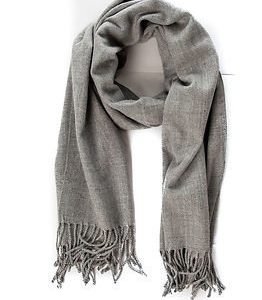 Pieces New Eira Wool Scarf Light Grey Melange