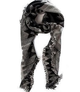 Pieces Patience Long Scarf Black