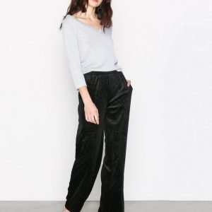 Pieces Pcagnete Glitter Wide Pants Housut Musta