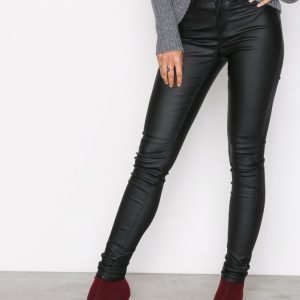 Pieces Pcshape-Up Mw Jeggings Coated Black Leggingsit Musta