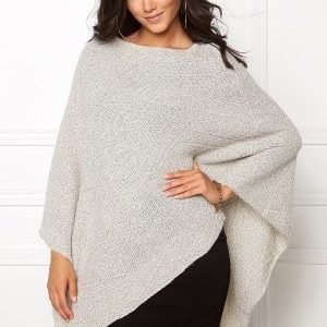 Pieces Persilla Wool Poncho Moonbeam