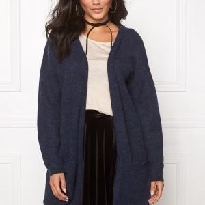 Pieces Renee Wool Knit Cardigan Navy Blazer